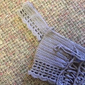 Crochet Off the Shoulder Crop Top